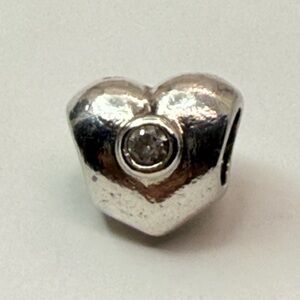 Pandora Petite Heart CZ Accent Charm 925 ALE Sterling Silver